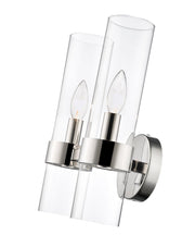 Datus 2 Light 10.25" Wall Sconce in Polished Nickel