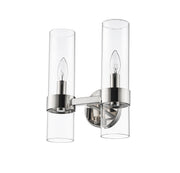 Datus 2 Light 10.25" Wall Sconce in Polished Nickel