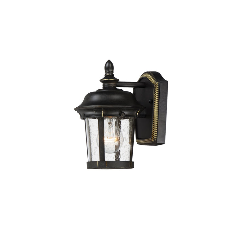 Dover VX 1 Light Outdoor Wall Lantern in Bronze