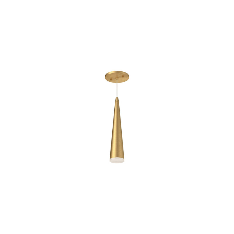Mina 12" Pendant in Brushed Gold