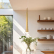 Mina 24" Pendant in Brushed Gold
