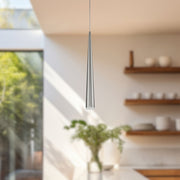 Mina 24" Pendant in Brushed Nickel