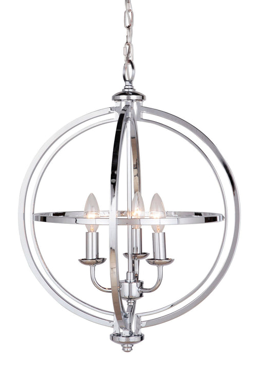 Berkeley 3 Light 17" Foyer in Chrome