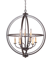 Berkeley 9 Light 30" Foyer in Espresso