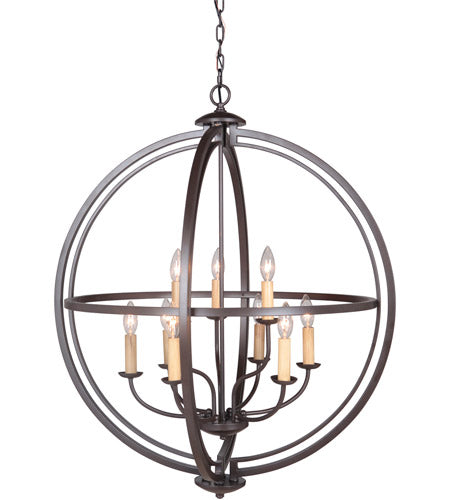 Berkeley 9 Light 30" Foyer in Espresso