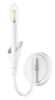 Claudelle 1 Light 5.75" Wall Sconce, 14" Tall in Tundra White