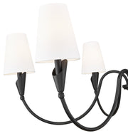 Claudelle 6 Light 46" Chandelier in Matte Black