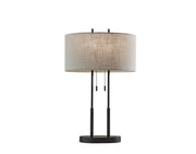 Duet 2-Light Table Lamp in Antique Bronze