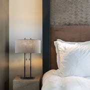 Duet 2-Light Table Lamp in Antique Bronze
