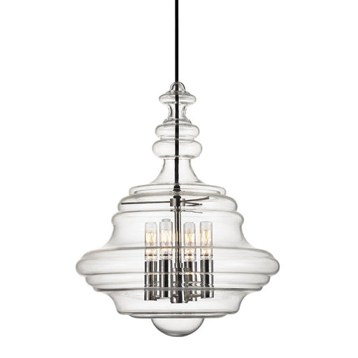 Washington 4-Light Lantern Pendant in Polished Nickel