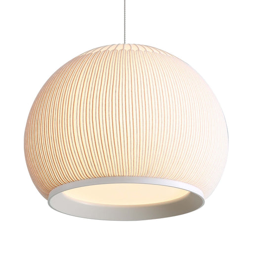 Tela 14" Pendant in Matte White