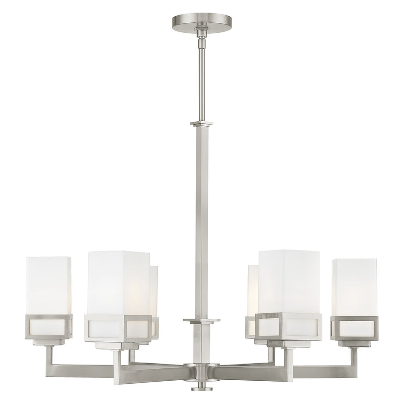 Harding 6-Light Chandelier in Brushed Nickel
