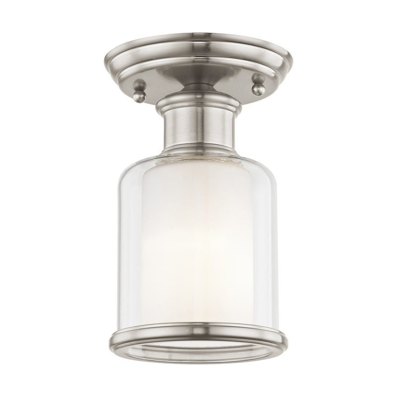 Middlebush Petite Semi-Flush Mount in Brushed Nickel