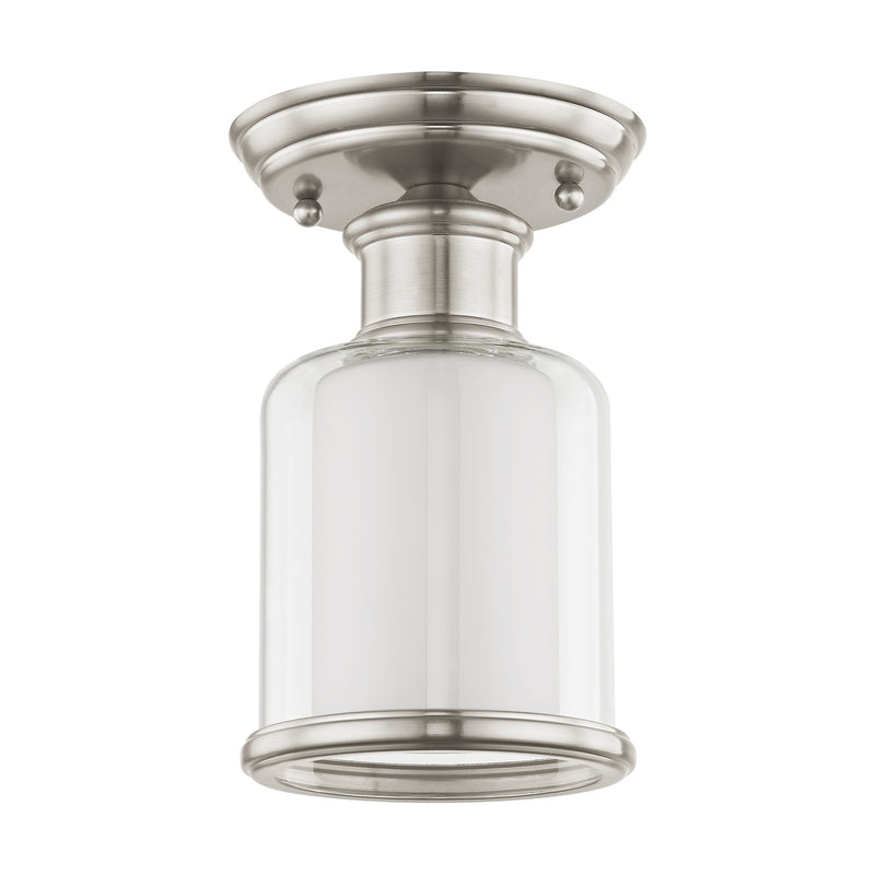Middlebush Petite Semi-Flush Mount in Brushed Nickel