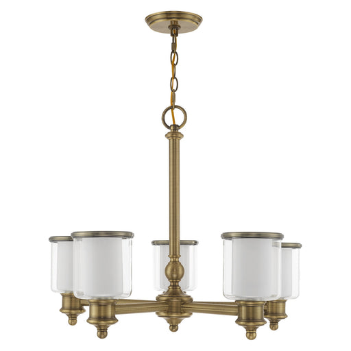 Middlebush 5-Light Chandelier in Antique Brass