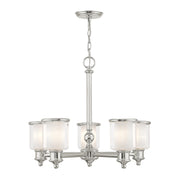 Middlebush 5-Light Chandelier in Polished Nickel