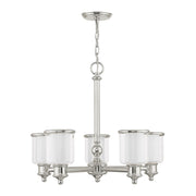 Middlebush 5-Light Chandelier in Polished Nickel