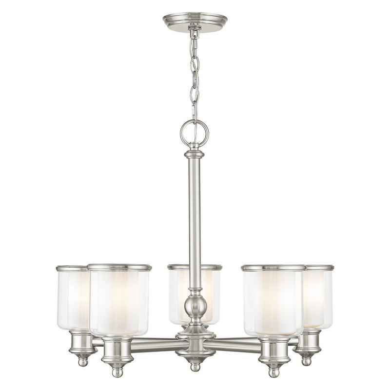 Middlebush 5-Light Chandelier in Brushed Nickel