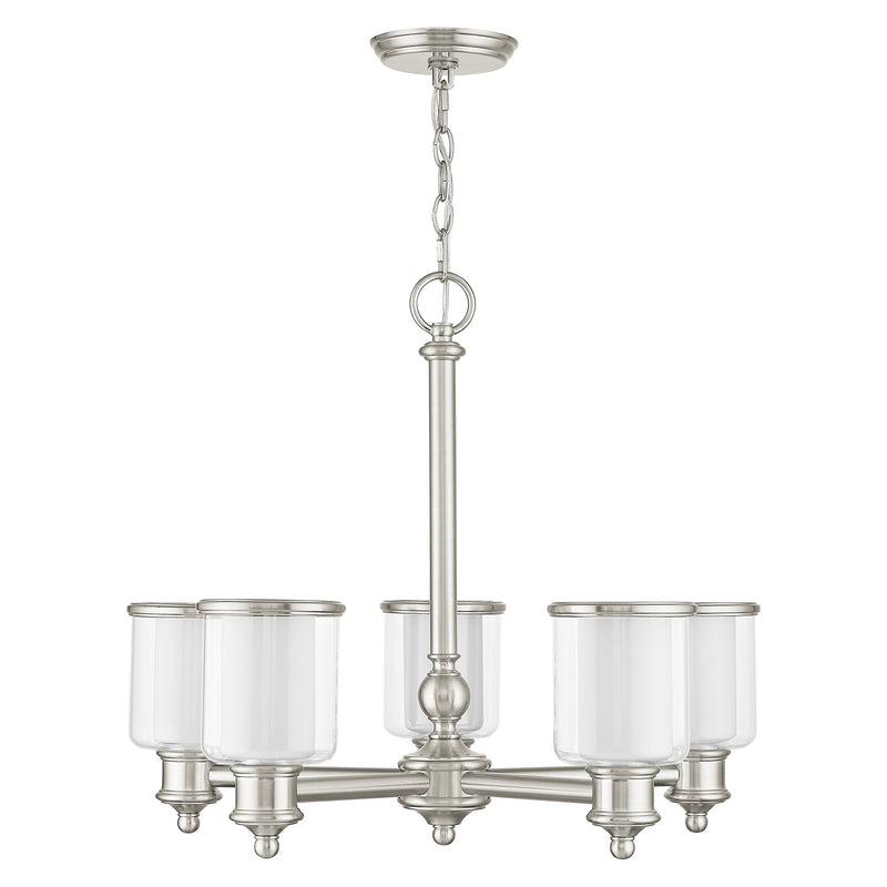 Middlebush 5-Light Chandelier in Brushed Nickel