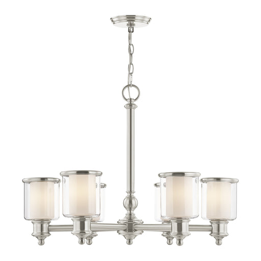 Middlebush 6-Light Chandelier in Brushed Nickel