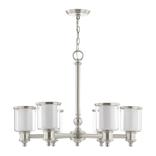 Middlebush 6-Light Chandelier in Brushed Nickel