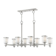 Middlebush 8-Light Linear Chandelier in Brushed Nickel