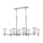 Middlebush 8-Light Linear Chandelier in Brushed Nickel