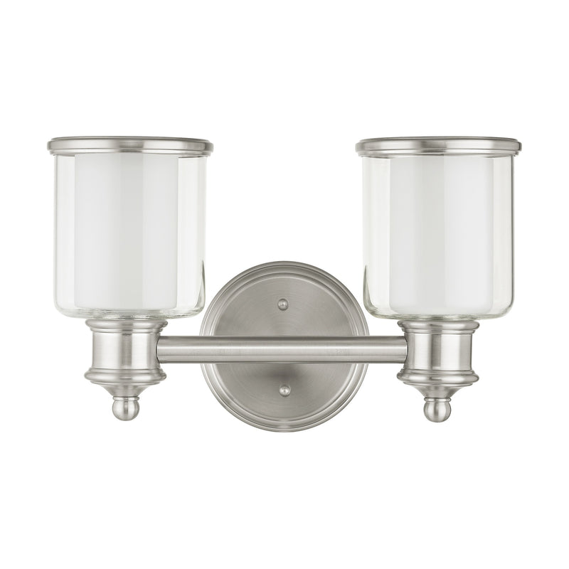 Middlebush 2-Light Bath Vanity Light in Brushed Nickel
