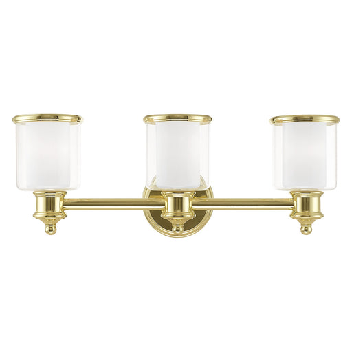 Middlebush 3-Light Bath Vanity Light in Polished Brass