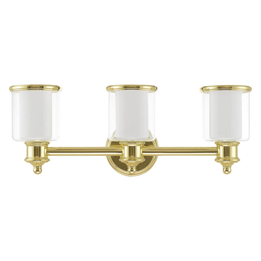 Middlebush 3-Light Bath Vanity Light in Polished Brass