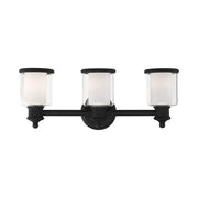 Middlebush 3-Light Bath Vanity Light in Black