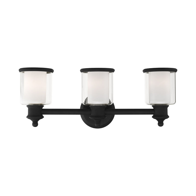 Middlebush 3-Light Bath Vanity Light in Black
