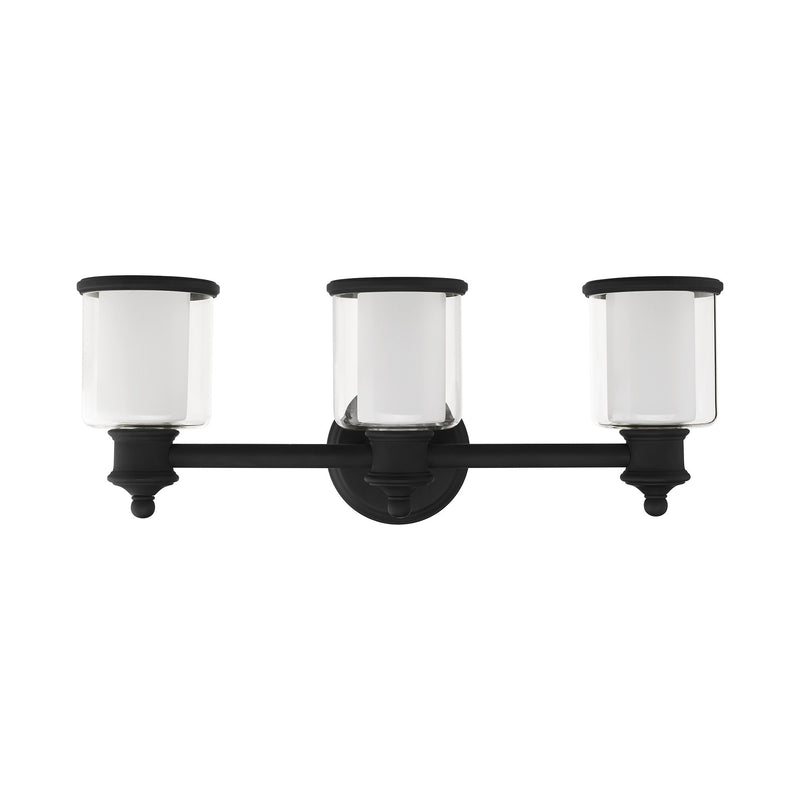 Middlebush 3-Light Bath Vanity Light in Black