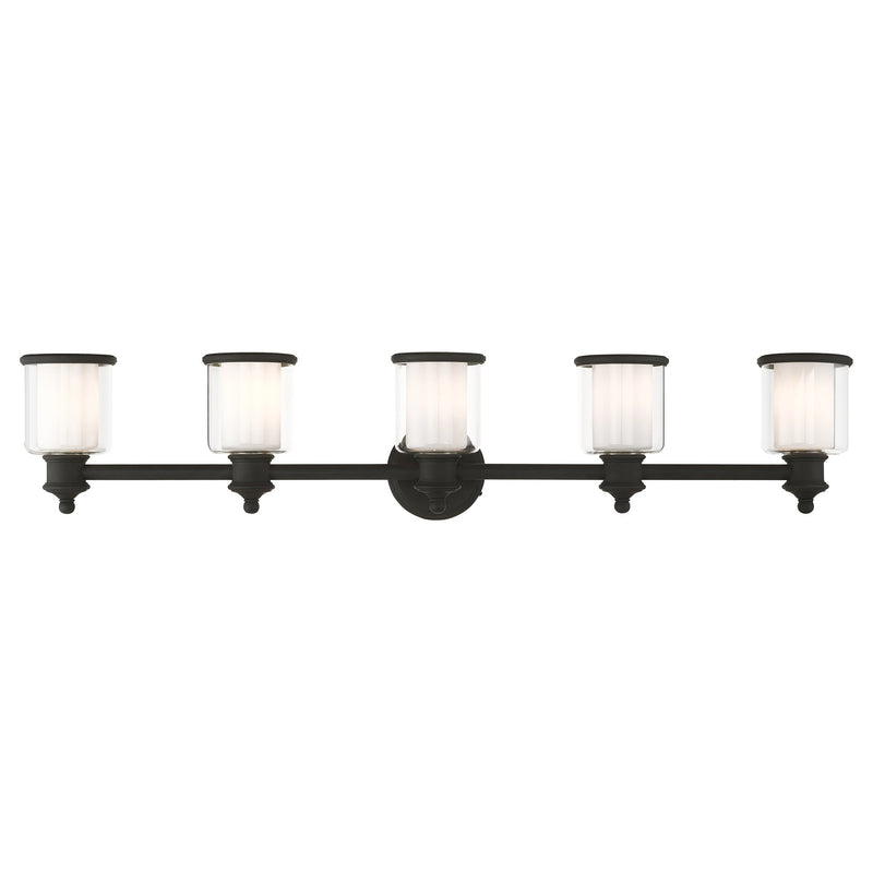 Middlebush 5-Light Bath Vanity Light in Black