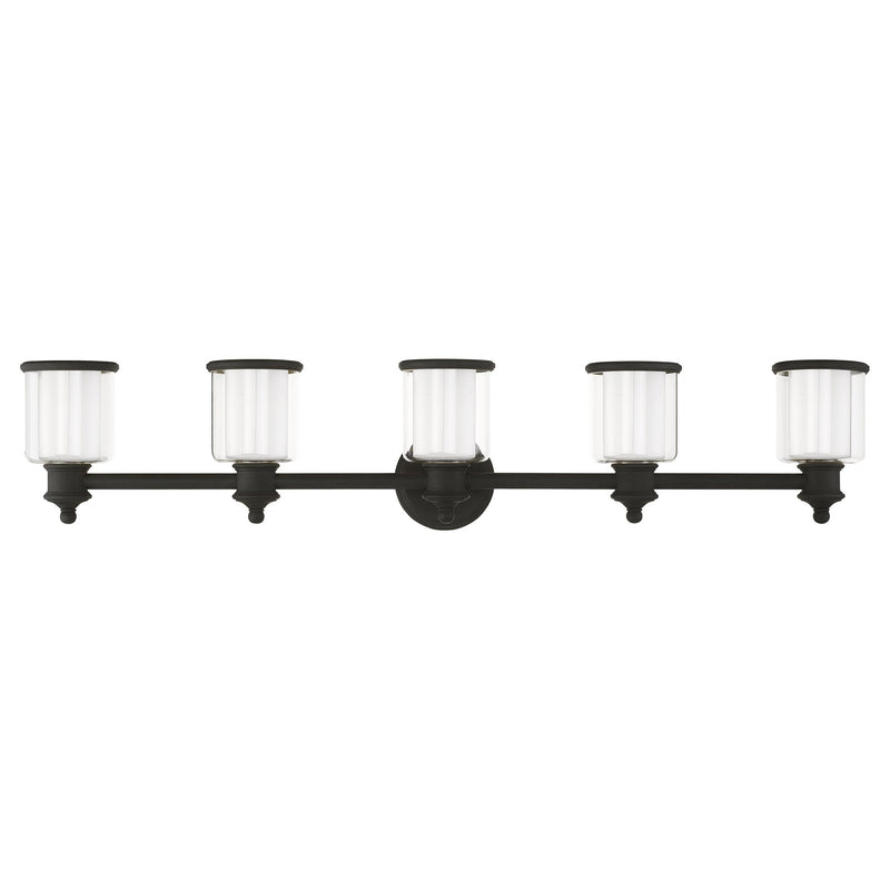 Middlebush 5-Light Bath Vanity Light in Black