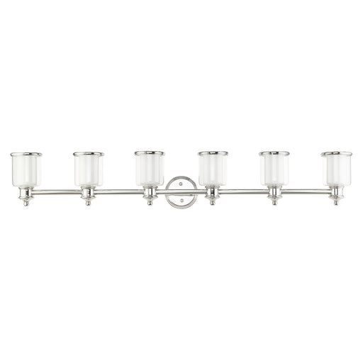 Middlebush 6-Light Extra Large Bath Vanity Light in Polished Nickel