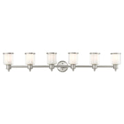 Middlebush 6-Light Extra Large Bath Vanity Light in Brushed Nickel
