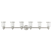 Middlebush 6-Light Extra Large Bath Vanity Light in Brushed Nickel