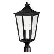 Sutton Place VX 2 Light Outdoor Post Lantern in Black