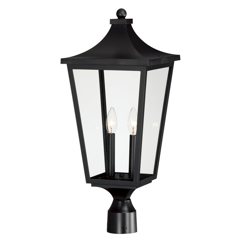 Sutton Place VX 2 Light Outdoor Post Lantern in Black