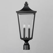 Sutton Place VX 2 Light Outdoor Post Lantern in Black