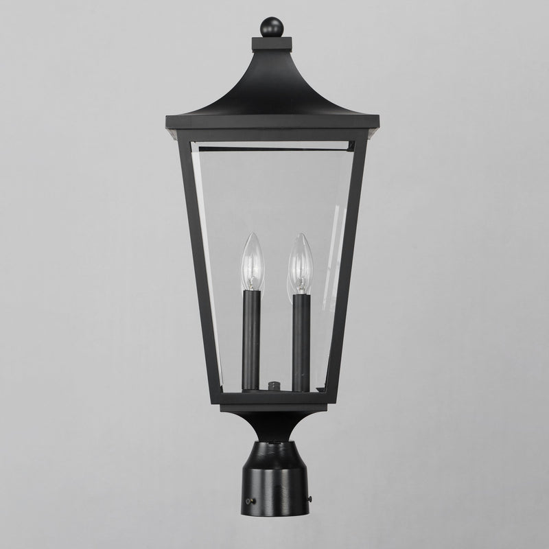 Sutton Place VX 2 Light Outdoor Post Lantern in Black