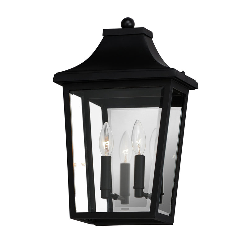 Sutton Place VX 2 Light Outdoor Pocket Sconce in Black