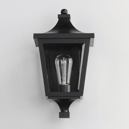 Sutton Place VX 14" 1 Light Outdoor Wall Lantern in Black