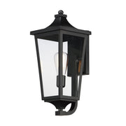Sutton Place VX 19" 1 Light Outdoor Wall Lantern in Black