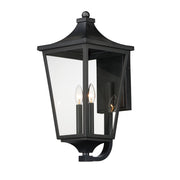 Sutton Place VX Large 2 Light Outdoor Wall Lantern in Black