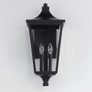 Sutton Place VX Large 2 Light Outdoor Wall Lantern in Black