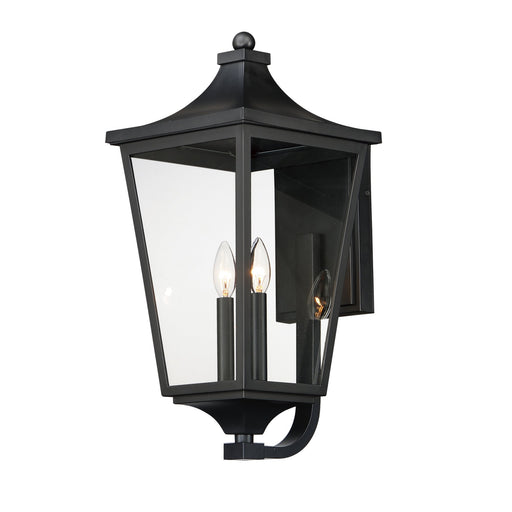 Sutton Place VX Large 2 Light Outdoor Wall Lantern in Black