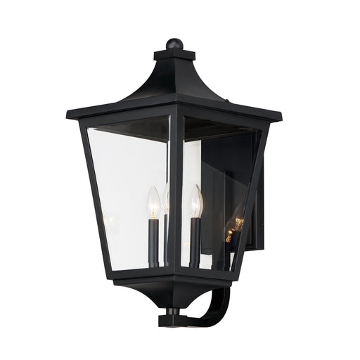 Sutton Place VX 3 Light Outdoor Wall Lantern in Black