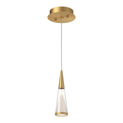 Malabar 3" Pendant in Brushed Gold